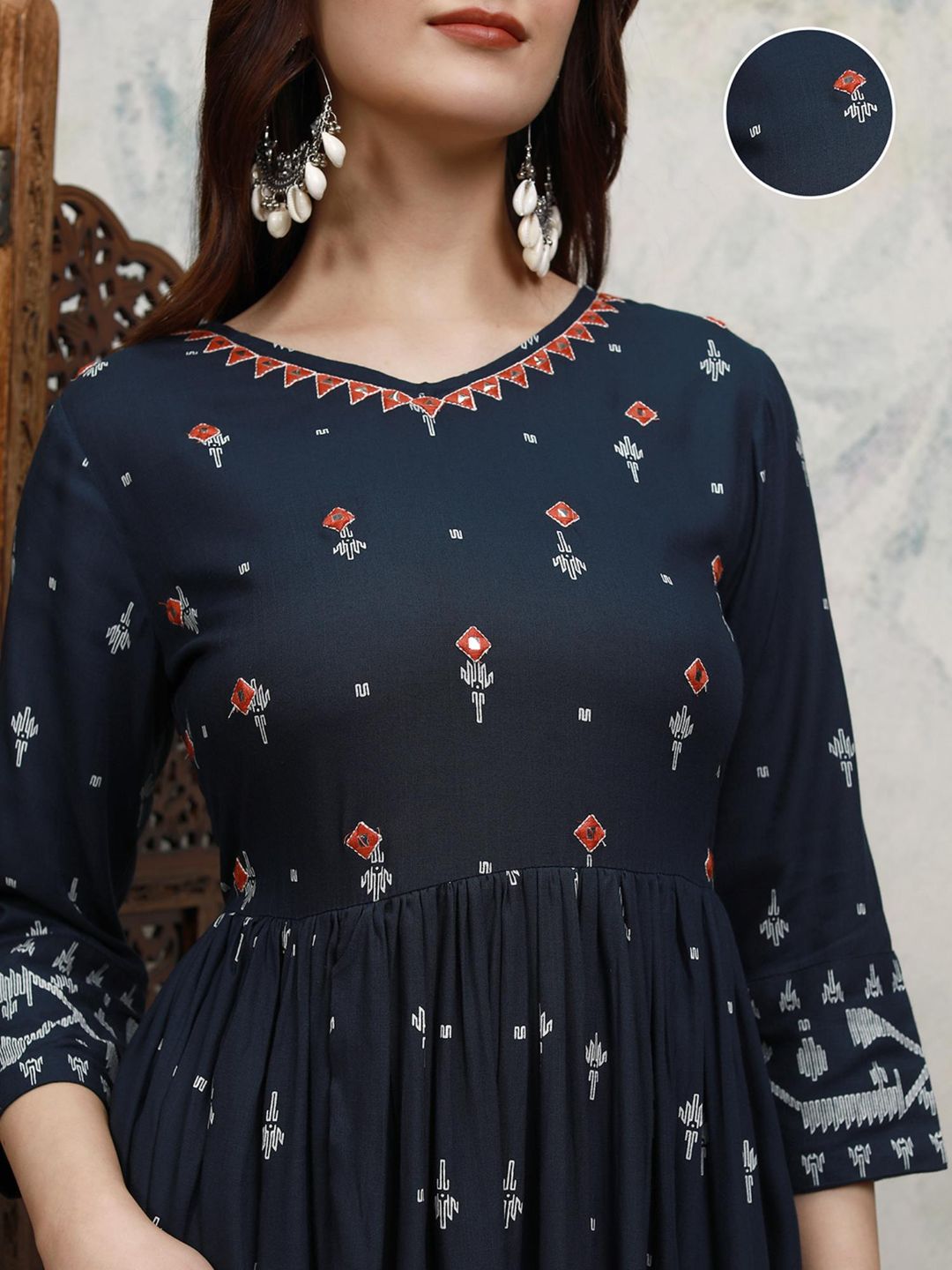 Women Embroidery Midi Dress