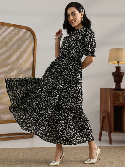 Women Fit & Flare Maxi Dress